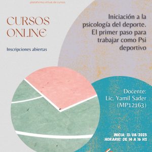 CURSO COMPLETO - INICIACIÓN A LA PSICOLOGÍA DEL DEPORTE. EL PRIMER PASO PARA TRABAJAR COMO PSI. DEPORTIVO